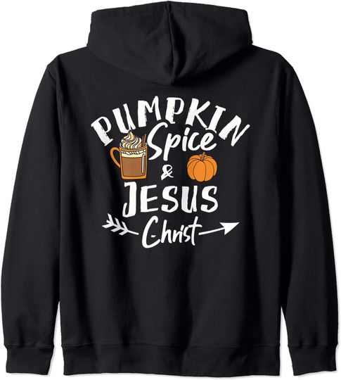 Pumpkin Spice & Jesus Christ Fall Autumn Christian Hoodie