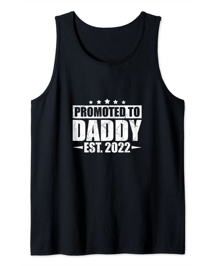 Promoted to Daddy Pregnancy First time Dad Tank Top