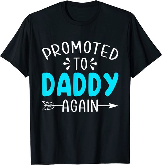 Vintage Promoted To Daddy Fathers Day For New Dad Grandpa T-Shirt