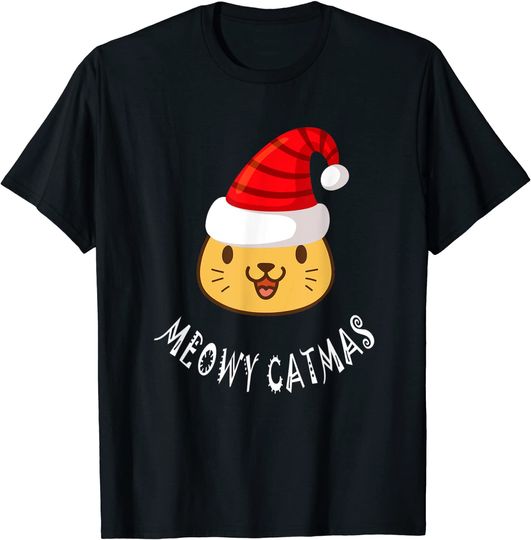 Meowy Catmas Christmas T-Shirt - Cat Christmas Tee