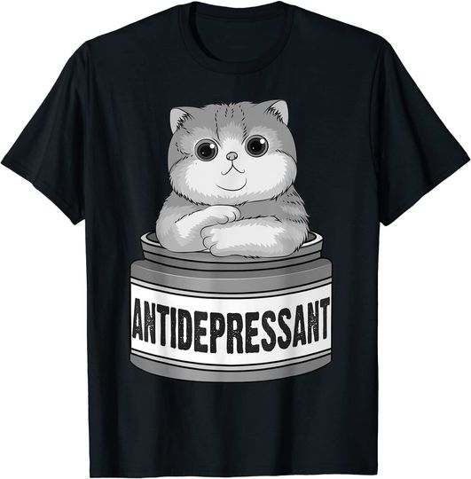 Funny Cat Antidepressant T-Shirt