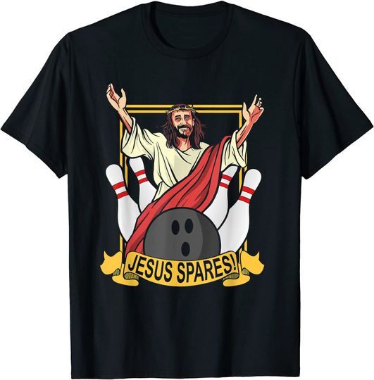 Jesus Spares Gift for any Bowler or Gamer T-Shirt