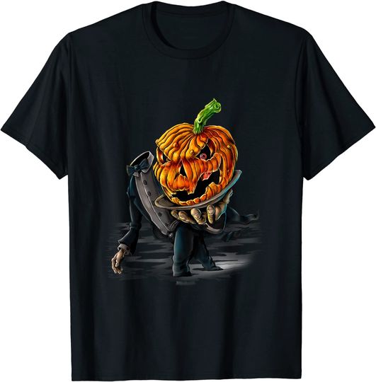 Halloween T-shirt Headless Horseman / Headless Waiter T-Shirt