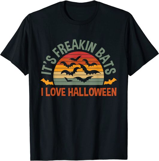 It's Freakin Bats I Love Halloween Costume T-Shirt