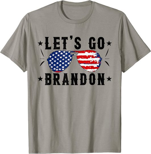 Lets Go Brandon - Let's Go Brandon Anti Liberal US Flag T-Shirt