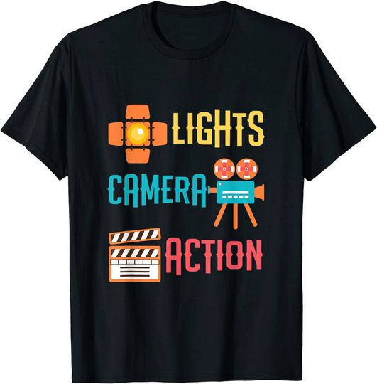 Cool Lights Camera Action T-Shirt