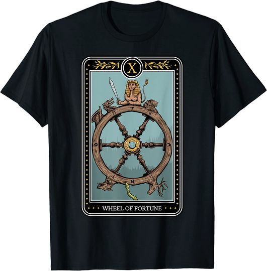Wheel of Fortune Tarot Card Witch and Occults T-Shirt