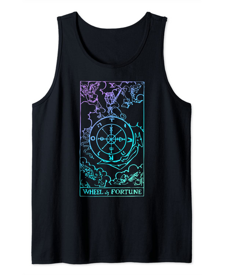 Wheel of Fortune Tarot Card Witchy Tank Top