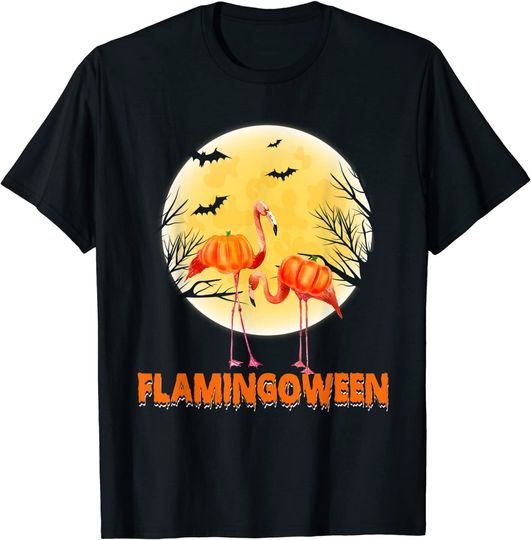 Halloween Costume Flamingo Pumpkin Lover Gifts Flamingoween T-Shirt