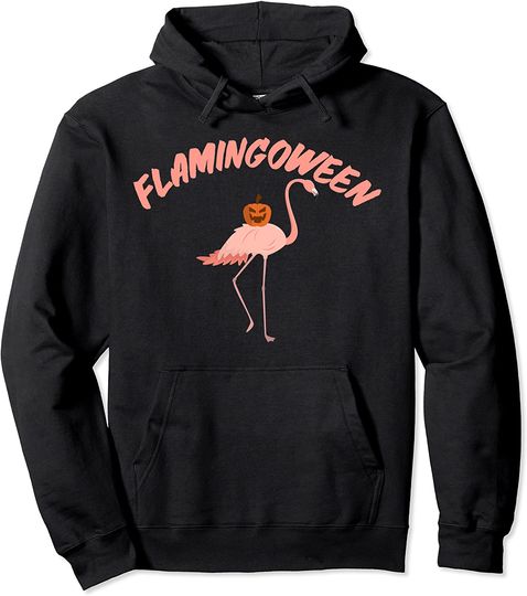 Halloween Shirt Flamingoween Flamingo Mummy Costume Pullover Hoodie