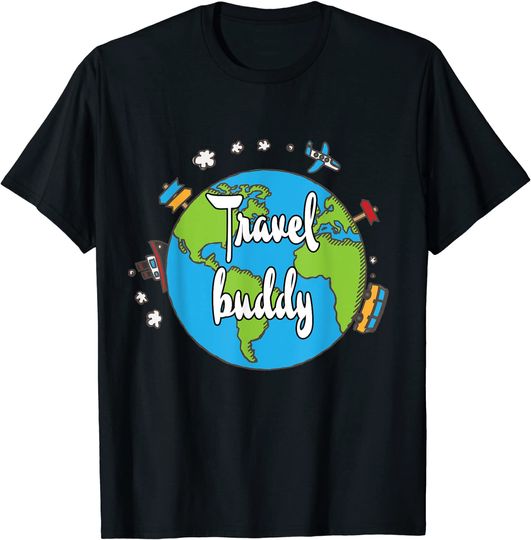 Travel Buddy - Around The World - Adventure T-Shirt