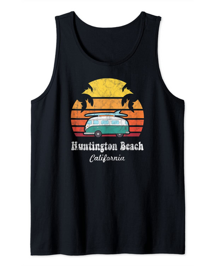 Huntington Beach Souvenir Retro California Tank Top