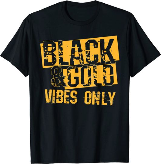 Black Gold Game Day Group Shirt for High School Football T-Shirt