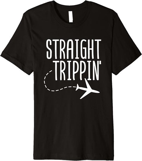 Straight Trippin Vacay Summer Travel Gift T-Shirt