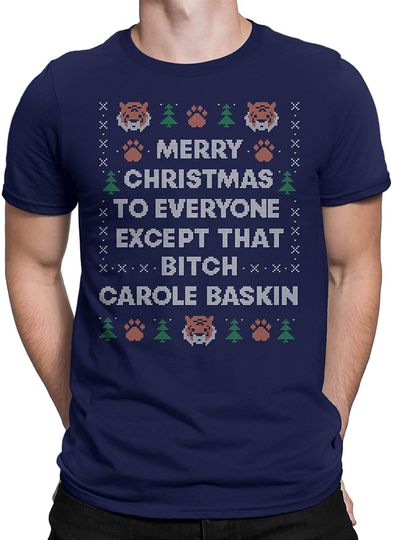 Tiger King Carole Baskin Merry Christmas T-Shirt