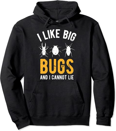 I Like Big Bugs And Cannot Lie | Funny Insect Collector Pullover Hoodie