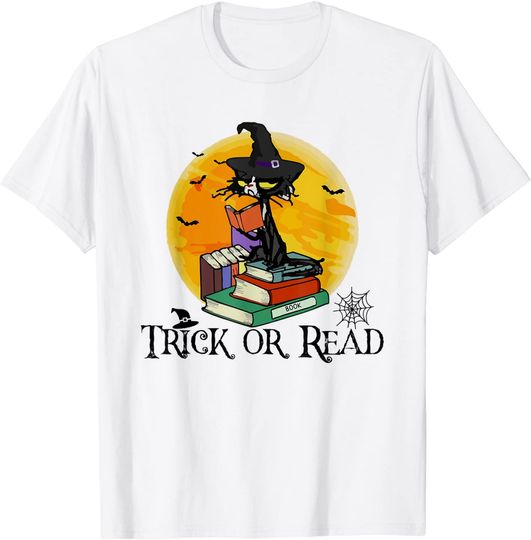 Librarian Trick or Read Library Event Book Lovers Halloween T-Shirt