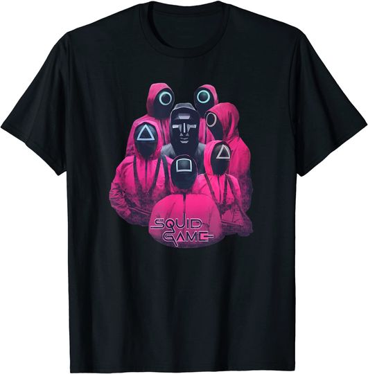 Squid Game Front Man And Guards Ring T-Shirt