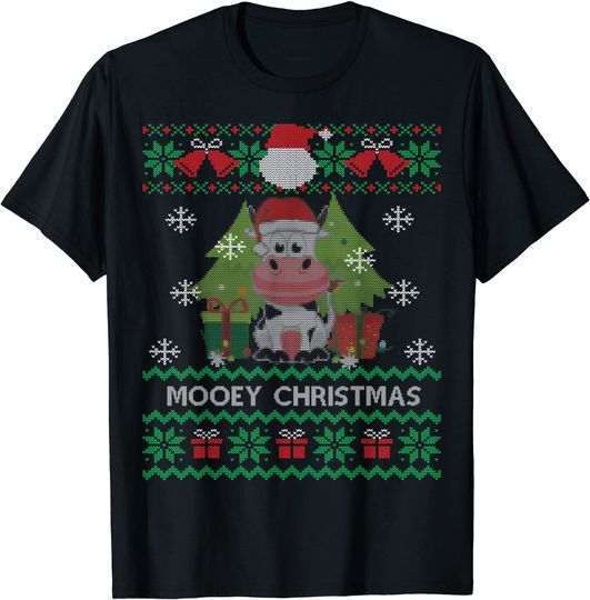 Ugly Christmas Party Cow T-Shirt