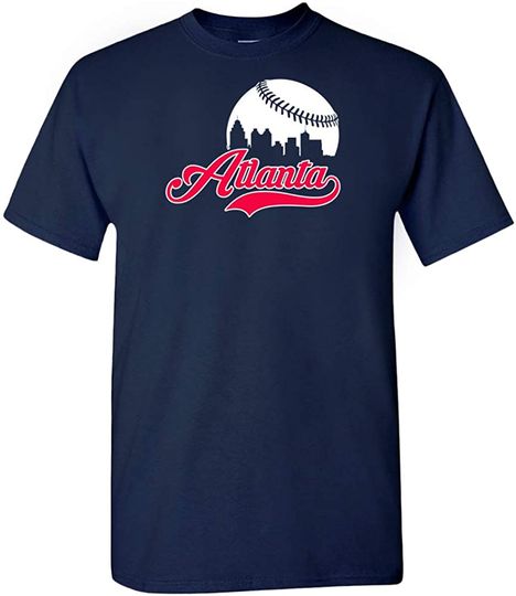 Atlanta Baseball Skyline Fans T-Shirt