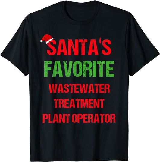 Wastewater Treatment Plant Operator Christmas T-Shirt