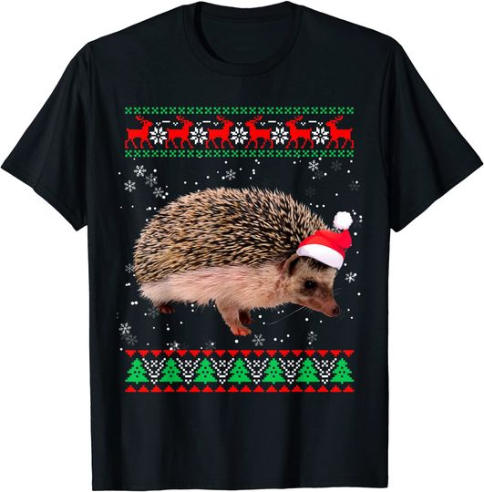 Ugly Sweater Xmas Animals Christmas Hedgehog T-Shirt