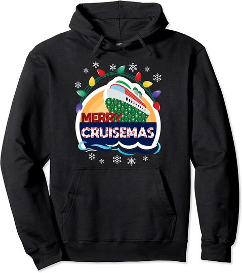 Merry Cruisemas Funny Family Cruise Christmas Holiday Cruise Pullover Hoodie