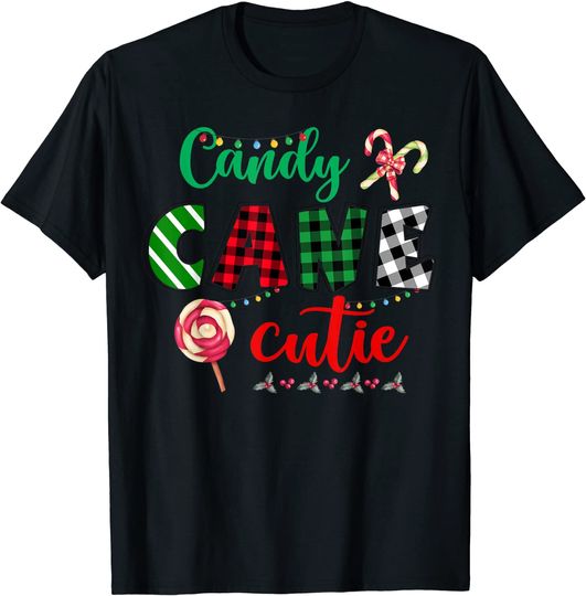 Candy Cane Cutie Christmas Stocking Stuffer Gift Kids T-Shirt
