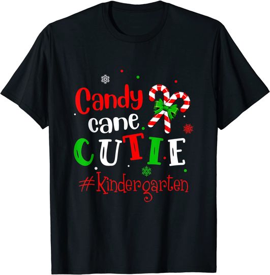 Candy Cane Cutie Kindergarten Christmas T-Shirt