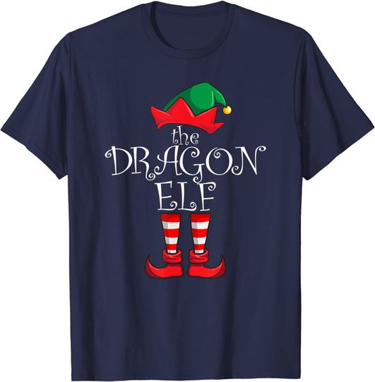 Dragon Elf Matching Family Christmas Party Pajama Dragon Elf T-Shirt