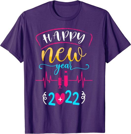 Hello 2022 #Nurselife Nurse Life Happy New Year 2022 T-Shirt