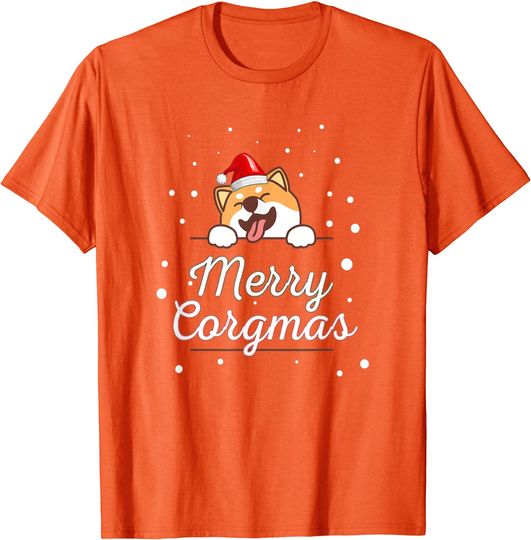 Merry Corgmas Cute Corgi Gog Christmas, Merry Corgmas T-Shirt