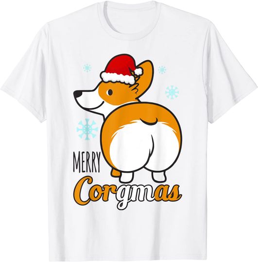 Corgi Lovers Dog Gifts Merry Corgmas Christmas T-Shirt