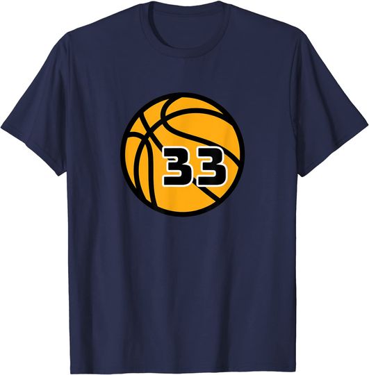 Basketball Fans Favorite Jersey Number #33 T-Shirt