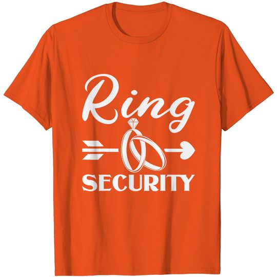 Kids Ring Security Wedding Party Outfit Bearer T-Shirt