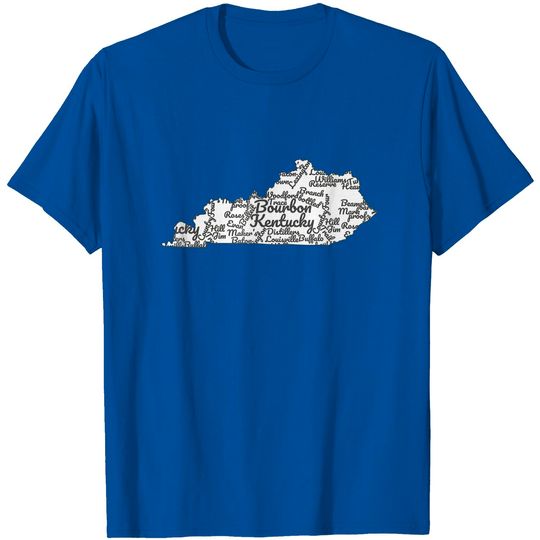 Kentucky T-Shirt I Bourbon Trail Map Gift Shirt I Men Women