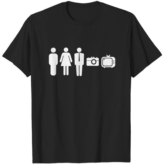 Person Woman Man Camera TV T-Shirt