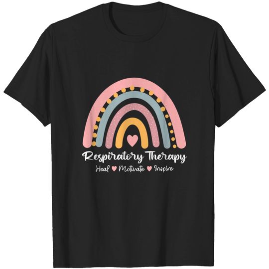 Respiratory Therapy | RT Care Week Rainbow Cute T-Shirt