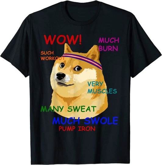 Very Fitness Doge T-Shirt Wow! T-Shirt