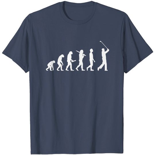 Funny Golf evolution t-shirt gift for golfers & golf players