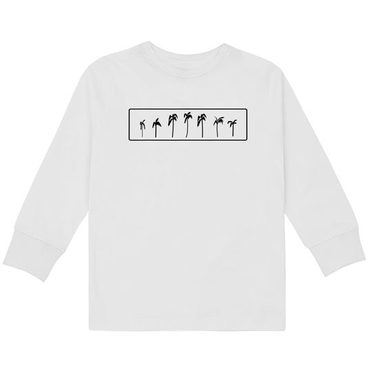 Palm Trees Simple Sophisticated Kids Long Sleeve T-Shirt