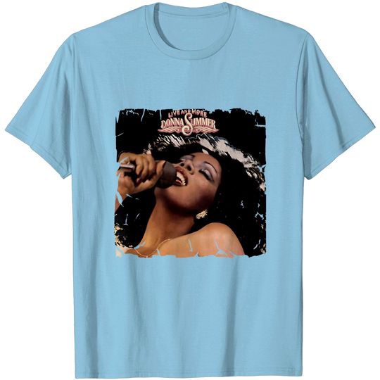 Donna Summer Live and More Casual Music Theme Classic Men's Short Sleeve T-Shirt