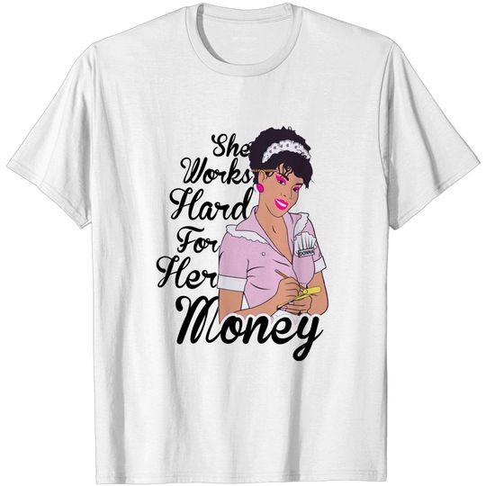 Donna Summer She Works Hard For Her Money Queen Of Disco Music Singer Unofficial Mens T-Shirt