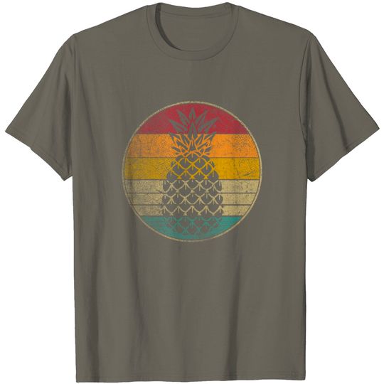 Pineapple Fruit Retro Style Vintage T Shirt