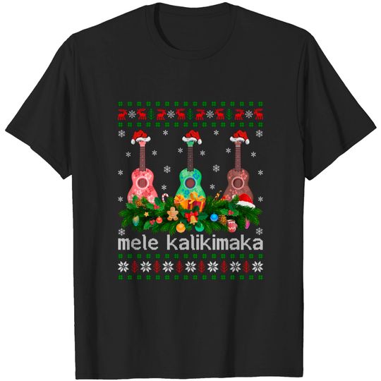 Mele Kalikimaka Ukulele Guitar T-Shirt