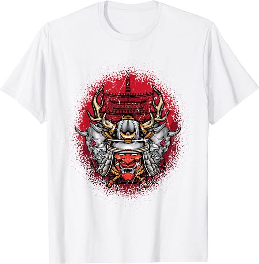 Samurais - Oni Mask - Otaku - Shogun - Katana - Japan T-Shirt