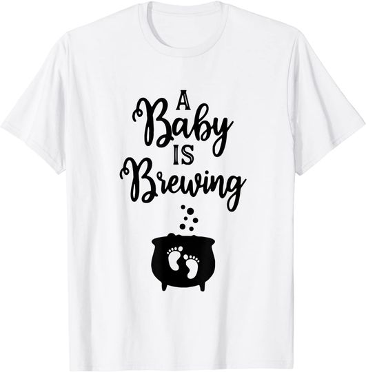 A Baby is Brewing Halloween T-Shirt