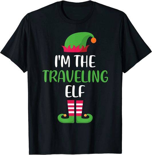 I'm The Traveling Elf Christmas Family Matching Group T-Shirt