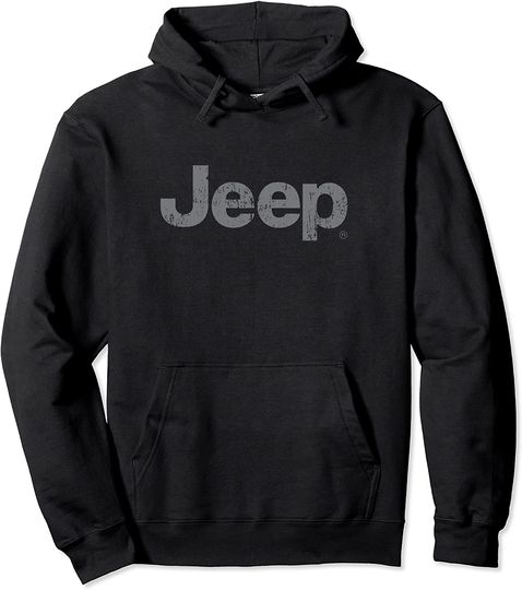 Jeep Iconic Distressed Logo Pullover Hoodie