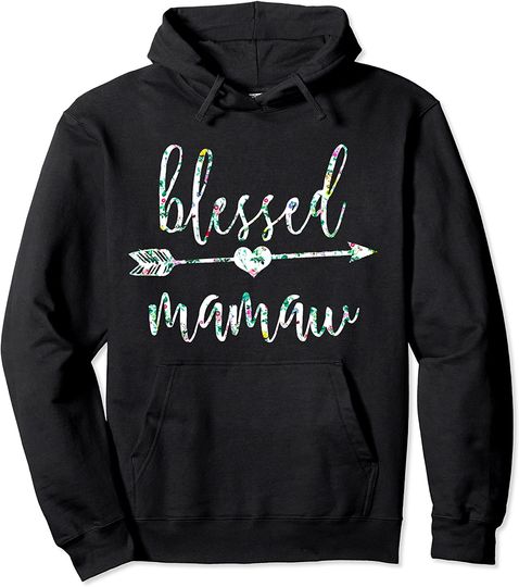 Flowers Cute Tropical Blessed Mamaw Hoodie